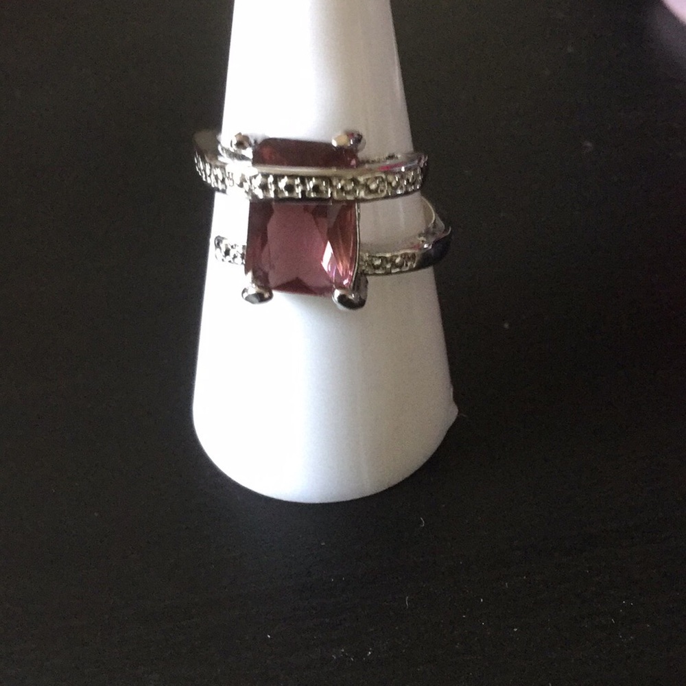 Sterling silver majestic stone ring